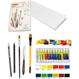 Clairefontaine Paint-On Çok Amaçlı Blok A5 250 gr 40 Yaprak Fanart 12X12 Yağlı Boya Sanat Set