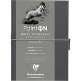 Clairefontaine Paint On Karışık Teknik Defter Gri A5 250 gr 32 Yaprak