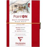 Clairefontaine Paint-On Sketch Book 250GR Beyaz Çok Amaçlı Resim Defteri 32 Sayfa A5 (14.8X21CM) - Karışık-Çok Renkli - standart
