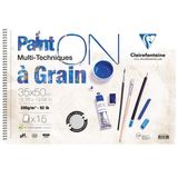 Clairefontaine PD966250 Paint-On 35x50 cm 200 gr 15 Yaprak Çizim Defteri