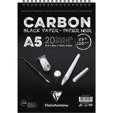 Clairefontaine Resim Defteri Carbon A5 Siyah Defter 20 Yaprak 97617