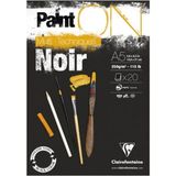 Clairefontane Paint-On Karışık Teknik Resim Defteri Siyah Blok A5 250GR 20 Yaprak - Yok