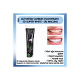 CLAMENCİA ACTIVATED CARBON TOOTHPASTE 5D SUPER WHITE - DİŞ MACUNU