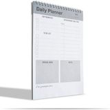 Clamenta Günlük Planlayıcı Defter, Yapılacaklar Listesi, Planlayıcı Ajanda, Görev Kontrol Listesi (İngilizce)- Gri