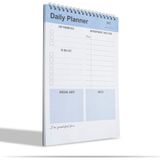 Clamenta Günlük Planlayıcı Defter, Yapılacaklar Listesi, Planlayıcı Ajanda, Görev Kontrol Listesi (İngilizce)- Mavi