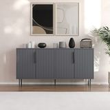 Clara 150CM Konsol, Çok Amaçlı Dolap, Kitaplık, Ayakkabılık, - Antrasit