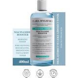 Clara 400 ml Hygienics Niacinamide Booster Gözenek Sıkılaştırıcı Aydınlatıcı Etkili Vegan Yüz Ve Vücut Gündüz Tonik
