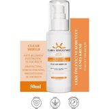 Clara Hygienics Clear Shield 50+SPF Postbiyotik Destekli 50 ml Leke Önleyici ve Koruyucu Güneş Kremi