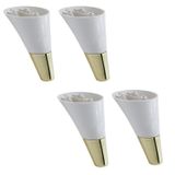 Clara Mobilya Kanepe Sehpa Tv Unitesi Baza Koltuk Ayagi Krem Gold Renk 15 Cm (4 Adet)