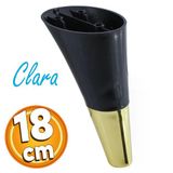 Clara Mobilya Kanepe Tv Ünitesi Konsol Koltuk Ayağı Siyah Gold Renk 18 Cm Ayakları