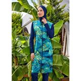 Clara Uzun Kollu Tesettür Mayo 3309 - Koyu Lacivert - XL