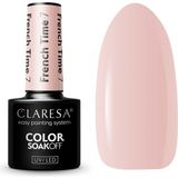 Claresa Kalıcı Oje French Time Yarı Şeffaf Nude Pembe Bej 07 5gr - Renkli