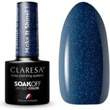 Claresa Kalıcı Oje Make It Shine Parıltılı Lacivert 01 5gr - Renkli