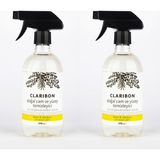 Claribon Doğal Tüm Yüzey / Cam Temizleyici Sprey - Limon Okaliptus 500 ml x 2'li - 1 lt