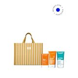 Clarins Spf50 Vücut Güneş Kremi 150 Ml + Stick Yüz Güneş Kremi 17 Gr + Güneş Sonrası Balsamı 150 Ml + + Plaj Çantası Seti - Turuncu