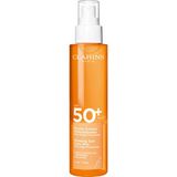 Clarins Sun Body Mist SPF50+ Parlak Bitişli Sprey Güneş Kremi 150 ml - Yüksek Koruma Faktörlü Güneş Bakımı