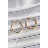 Clariss 316 Çelik Gold Renk 22 mm Kadın Halka Model Kadın Küpe