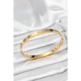 Clariss 316L Çelik Gold Renk 65 mm Kadın Kelepçe Bileklik