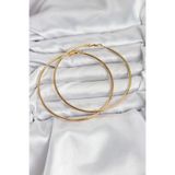 Clariss 316L Çelik Gold Renk 75 mm Halka Küpe