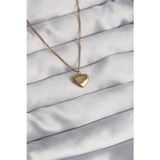Clariss 316L Çelik Gold Renk Kalp Model Love Kolye