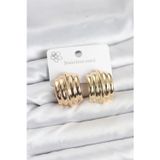 Clariss 316L Çelik Gold Renk Vintage Model Kadın Küpe