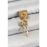 Clariss 316L Çelik Sallantılı Uzun Fiyonk Model Gold Renk Nomination Charm
