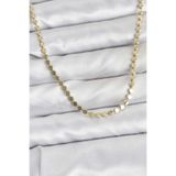 Clariss 316L Çelik Zincir Gold Renk Ezme Zincir Model 45 cm Kadın Kolye