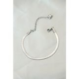 Clariss BB4102 316L Çelik Gümüş Renk İtalyan Zincirli Bileklik