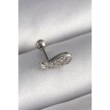 Clariss Gümüş Renk Zirkon Taşlı Kanat Tragus Piercing - EBJ241123W29420 PR1269