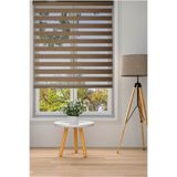 CLARISS HOME Zebra Stor Perde Bambu Açık Kahve Meşe Ağaç Kabuğu Mutfak Salon Balkon Ofis