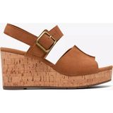 Clarks %100 Süet Taba Kadın Topuklu Ayakkabı 26186671