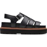 Clarks 26176317 Deri Siyah Kadın Sandalet