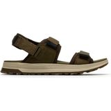 Clarks %82 Polyester, %18 Inek Derisi Haki Erkek Sandalet Atl Trek River