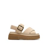 CLARKS Deri Sandalet, 39, 5003255349, Ekru, Kadın