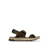 CLARKS Deri Sandalet, 44,5, 5003352695, Haki, Erkek