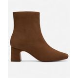 CLARKS Fernie Zip Walnut Suede, M; 3 Kadın Kahverengi Topuklu Bot 26182938