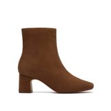 CLARKS Fernie Zip Walnut Suede Topuklu Bot, 39, 26182938, kahverengi, Kadın