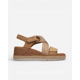 Clarks Kidiki Sun Beige Combi Kadın Bej Topuklu Sandalet 26185953