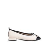 Clarks Krem - Siyah Kadın Deri Babet