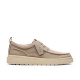 Clarks Polden Moc Derby bağcıklı erkek ayakkabısı, Gri kanvas, 45 EU