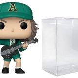 CLARKtoys Funko Pop! Rocks Vinil Figür - Angus Young (AC/DC) (Yeşil Takım) #411, Koruyucu Kılıflı