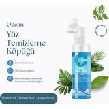 Claryus Yüz Yıkama Köpüğü Gözenek Açıcı Silikon Fırça Başlıklı Yüz Temizleyici Aleo Vera - Okyanus
