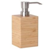 Clasin Home Bambu Sabunluk, 7 Fl Oz Ahşap Sabunluk, Zarif Kare Tasarım, Modern Kapalı Mutfak Banyo Tezgahı, Çiftlik Evi Dekoru, Yeni Eve Taşınma Hediyesi, Doğal Açık Kahverengi