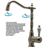 Class Armatür Antik Inox Evye Bataryası