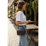Class Bag Kadın Siyah Zincir Askılı El ve Omuz Çantası Günlük ve Abiye Çanta