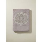 Class Bambu Dantelli El ve Yüz Havlusu 50 x 90 cm Şiraze Hazelnut 1 Adet Tekli Kutulu 250 Gram