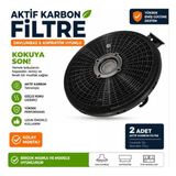 Class Dc-60 Teka Davlumbaz Aspiratör Için Uyumlu Karbon Filtre Güçlü Koku Giderici 2’li Set