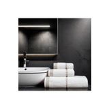 Class Penye Banyo Havlu Takımı 3lü Set 30x50 50x90 90x150 Beyaz / Bej