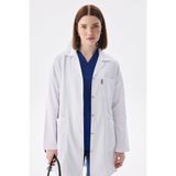 Class Üniforma Beyaz Hemşire Eczacı Doktor Öğretmen Önlüğü - Polo Yaka