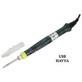 Class ZD-20U USB Havya | Taşınabilir Mini Lehimleme Kalemi 5V - 1 - Siyah